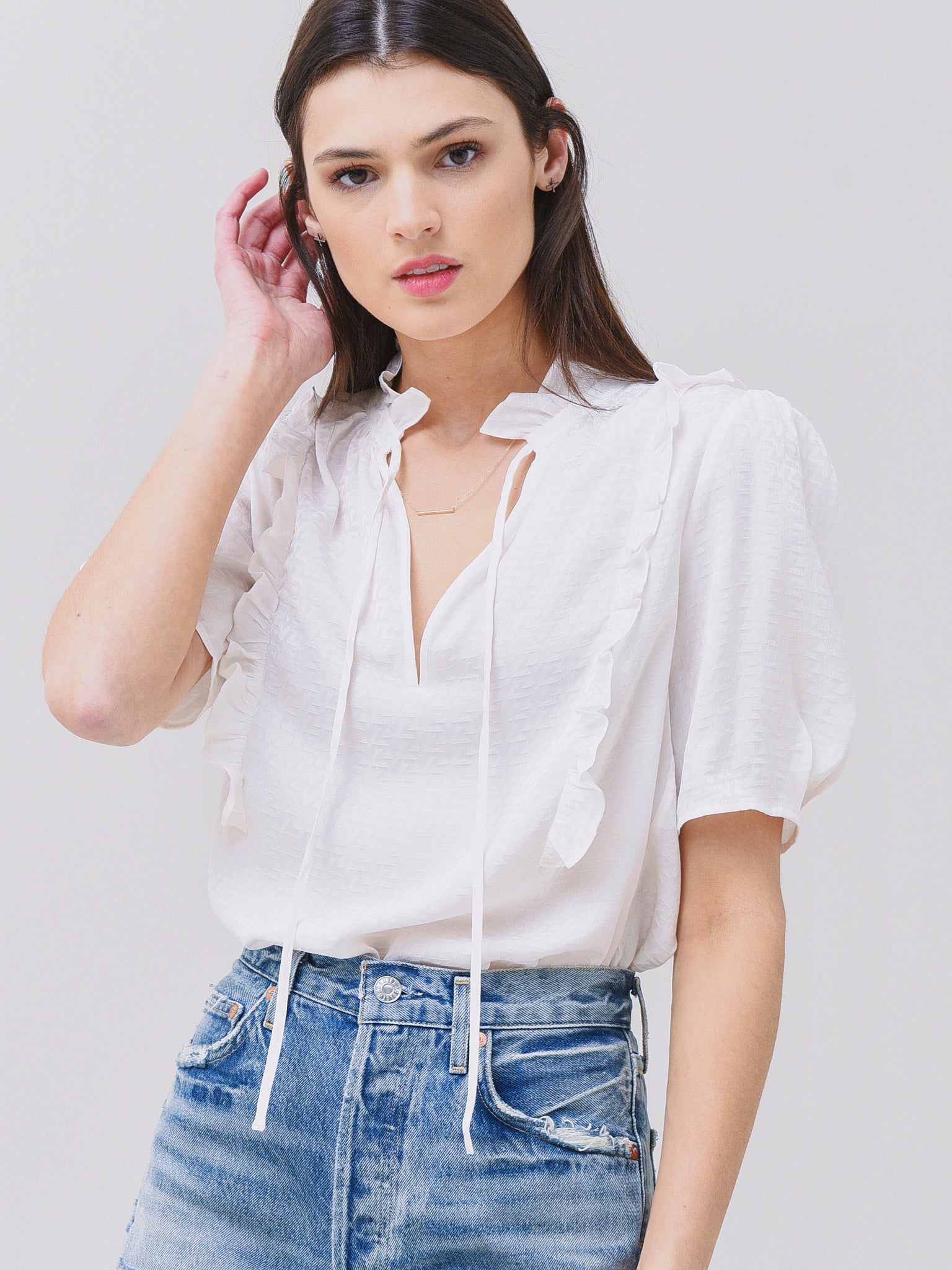 Zadig & Voltaire Women's Talino Jacquard Blouse - Saint Bernard