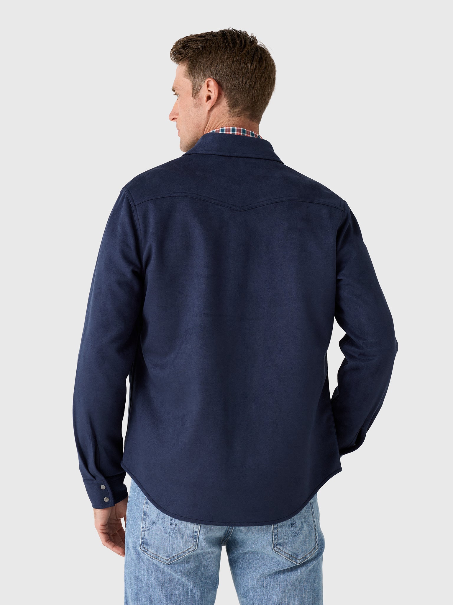 RYE51 Men's The Wyatt Microsuede Shirt Jacket - Saint Bernard