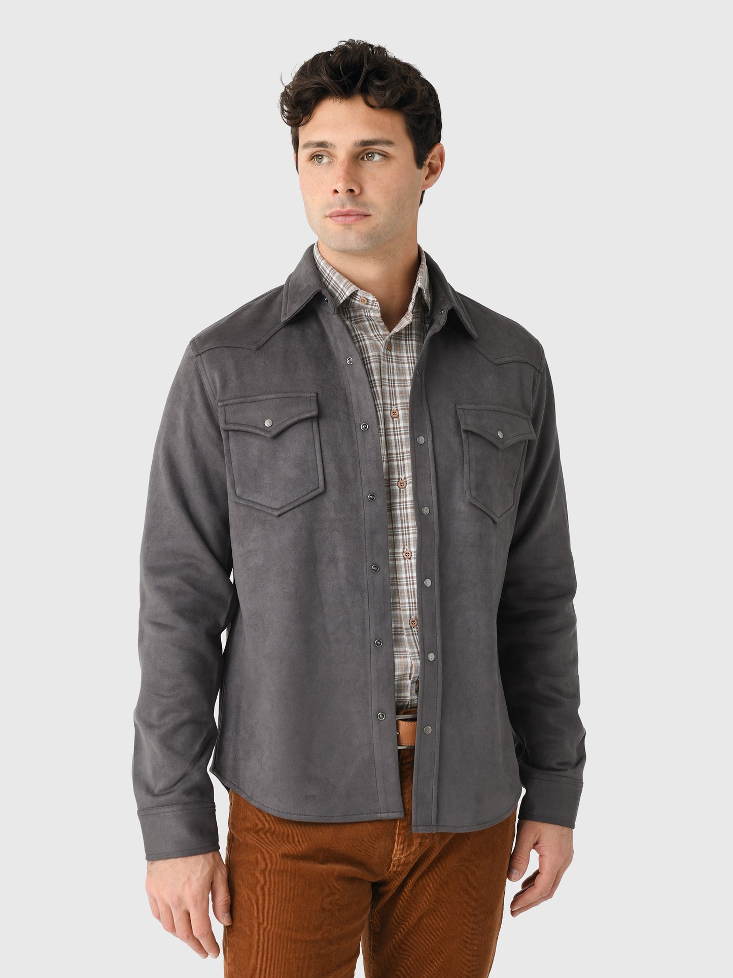 RYE51 Men's The Wyatt Microsuede Shirt Jacket