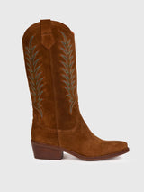 Penelope Chilvers Women's Goldie Embroidered Cowboy Boot - Saint Bernard