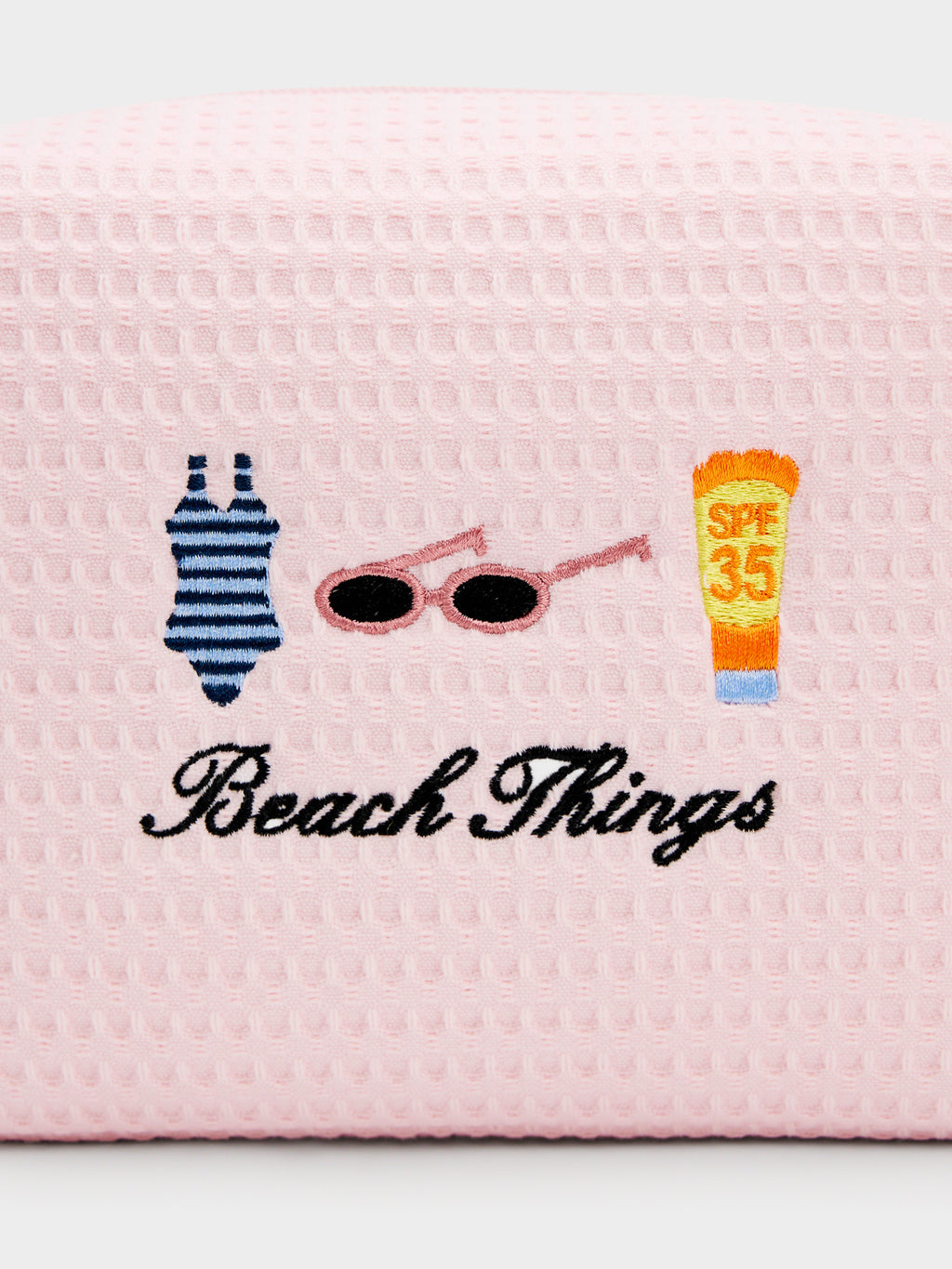 Abbode Beach Things Waffle Pouch - Saint Bernard