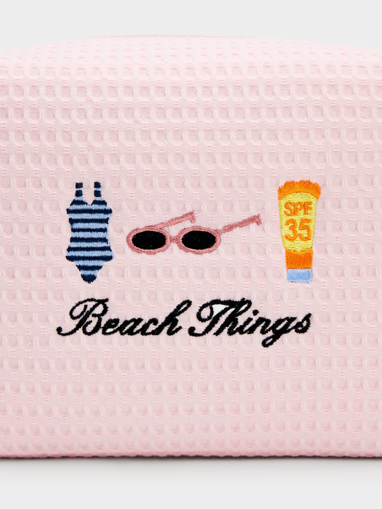 Abbode Beach Things Waffle Pouch - Saint Bernard