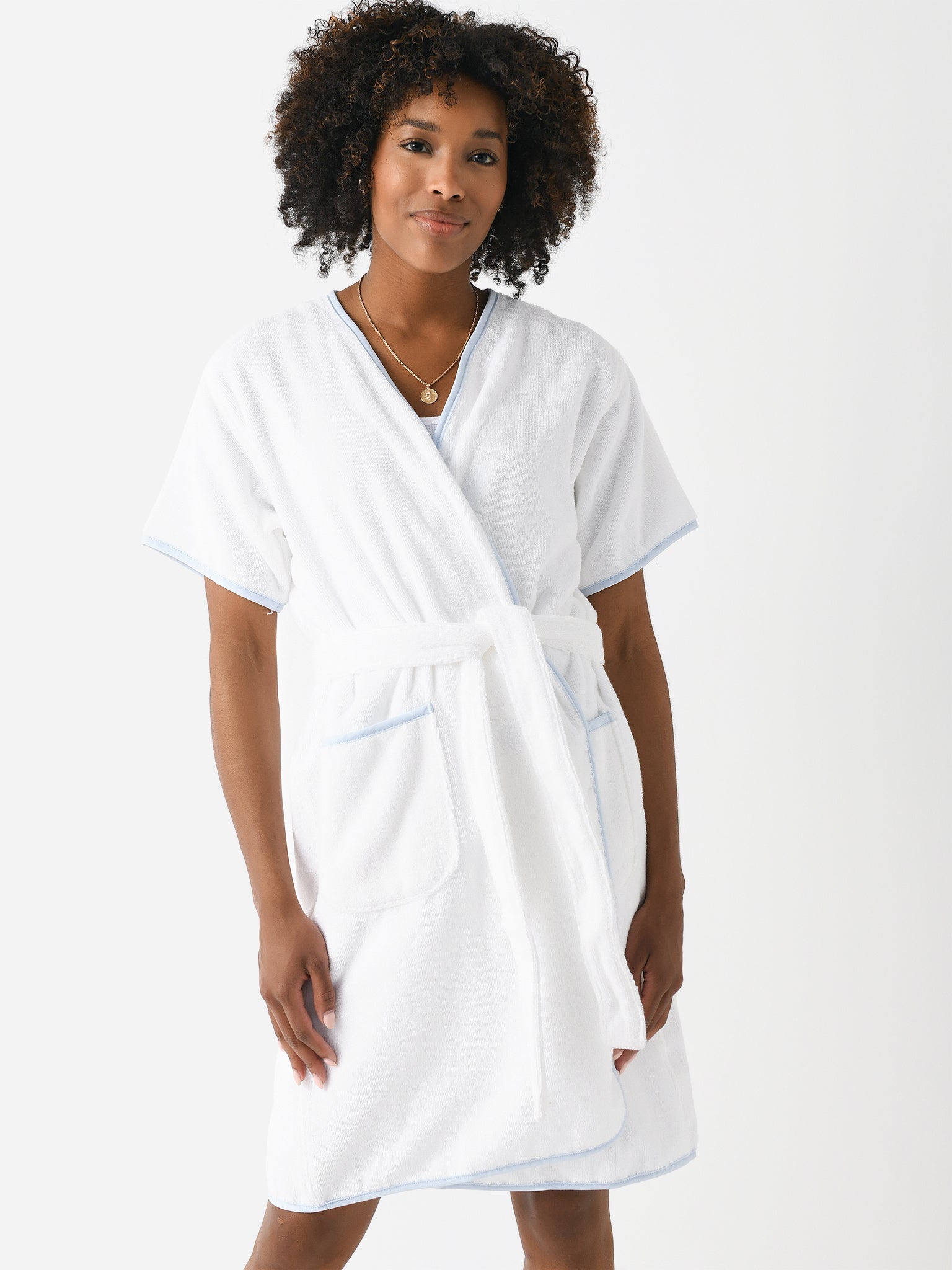 Weezie Women's Short Signature Robe - Saint Bernard