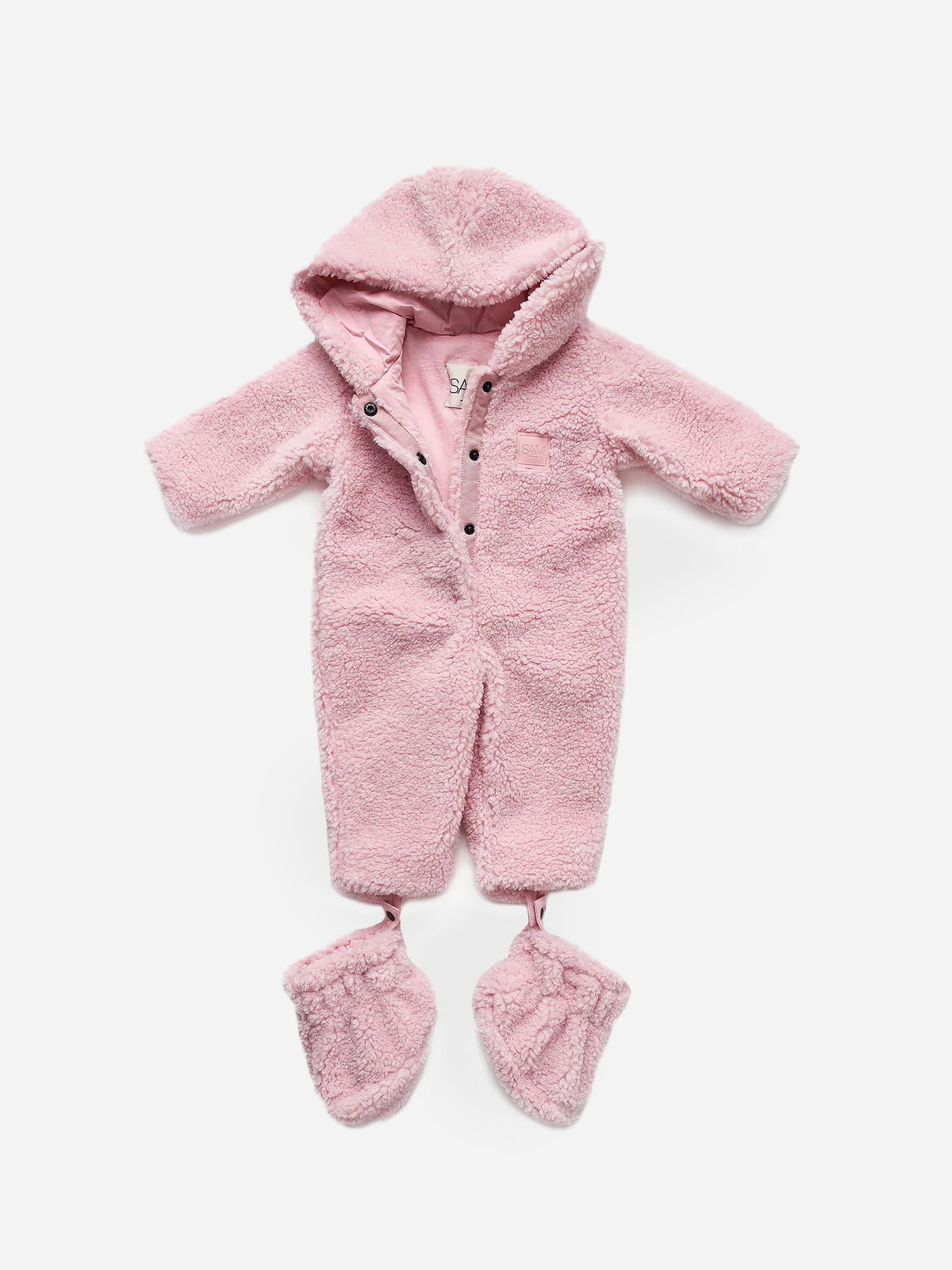 Sam Little Girls' Sherpa Onesie - Saint Bernard