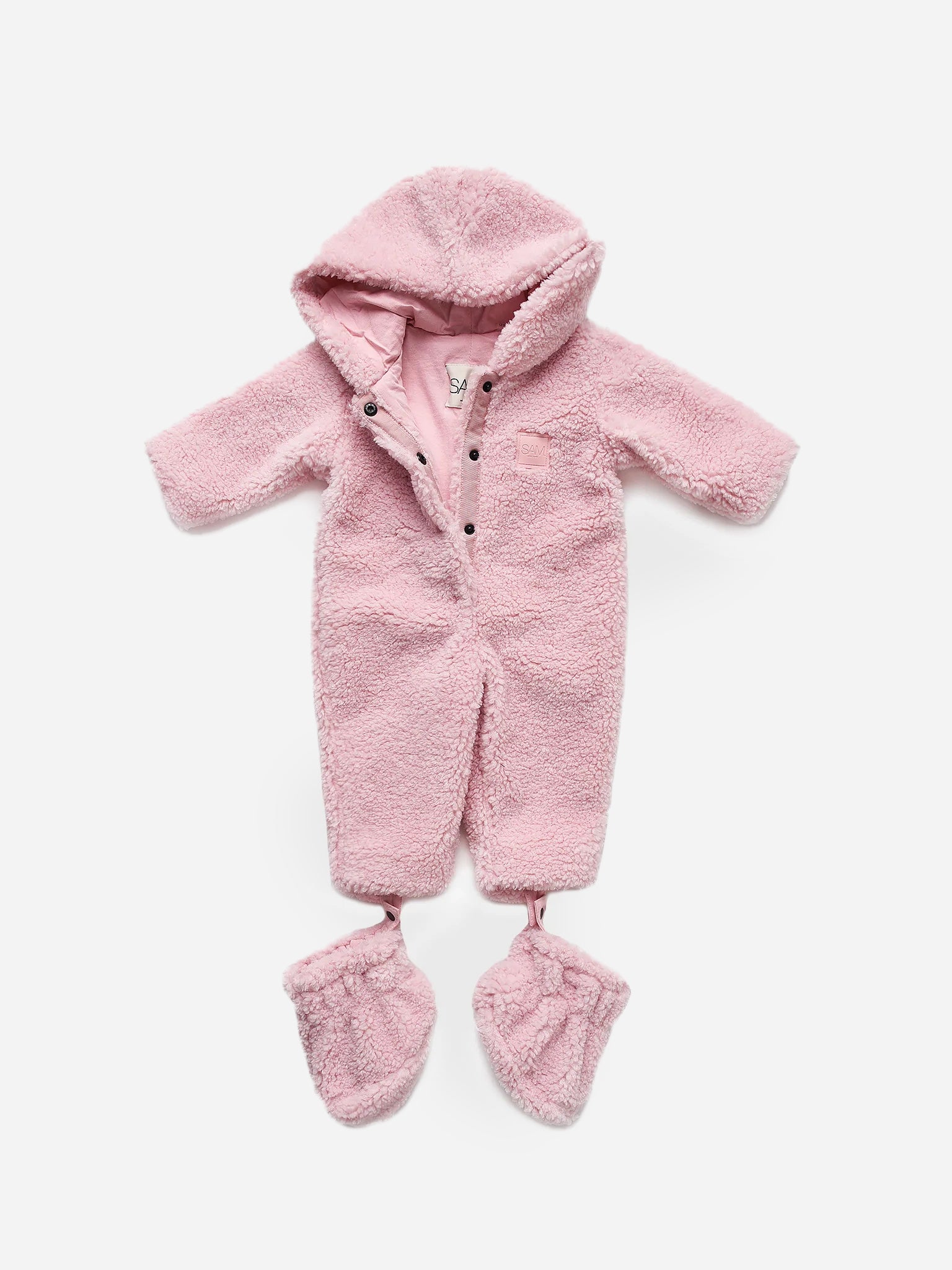 Sam Little Girls' Sherpa Onesie - Saint Bernard