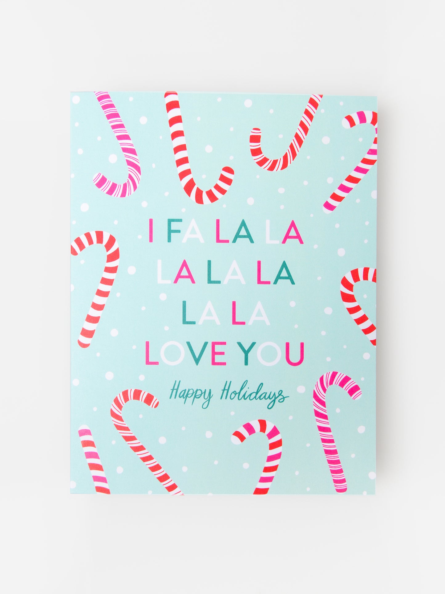 Pineapple Sundays Fa La La Love You Card - Saint Bernard