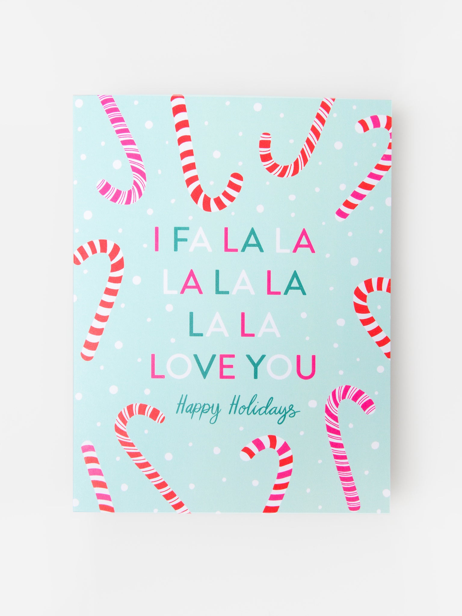 Pineapple Sundays Fa La La Love You Card - Saint Bernard
