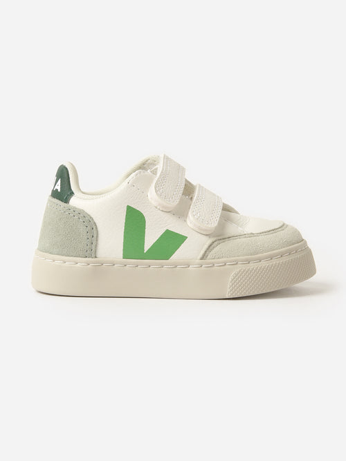 VEJA Kids' Small V-12 Chromefree Leather Sneaker