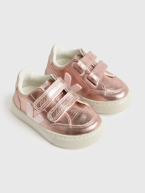 VEJA Kids' V-12 Chromefree Leather Sneaker