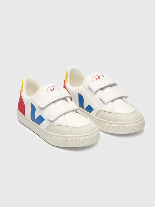 VEJA Kids' Small V-12 Leather Sneaker