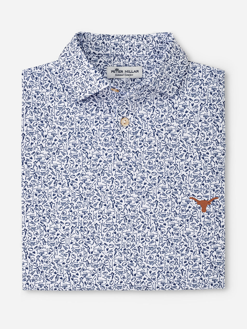 Peter Millar Youth Collegiate Boys' Gameday Performance Jersey Polo - Saint Bernard