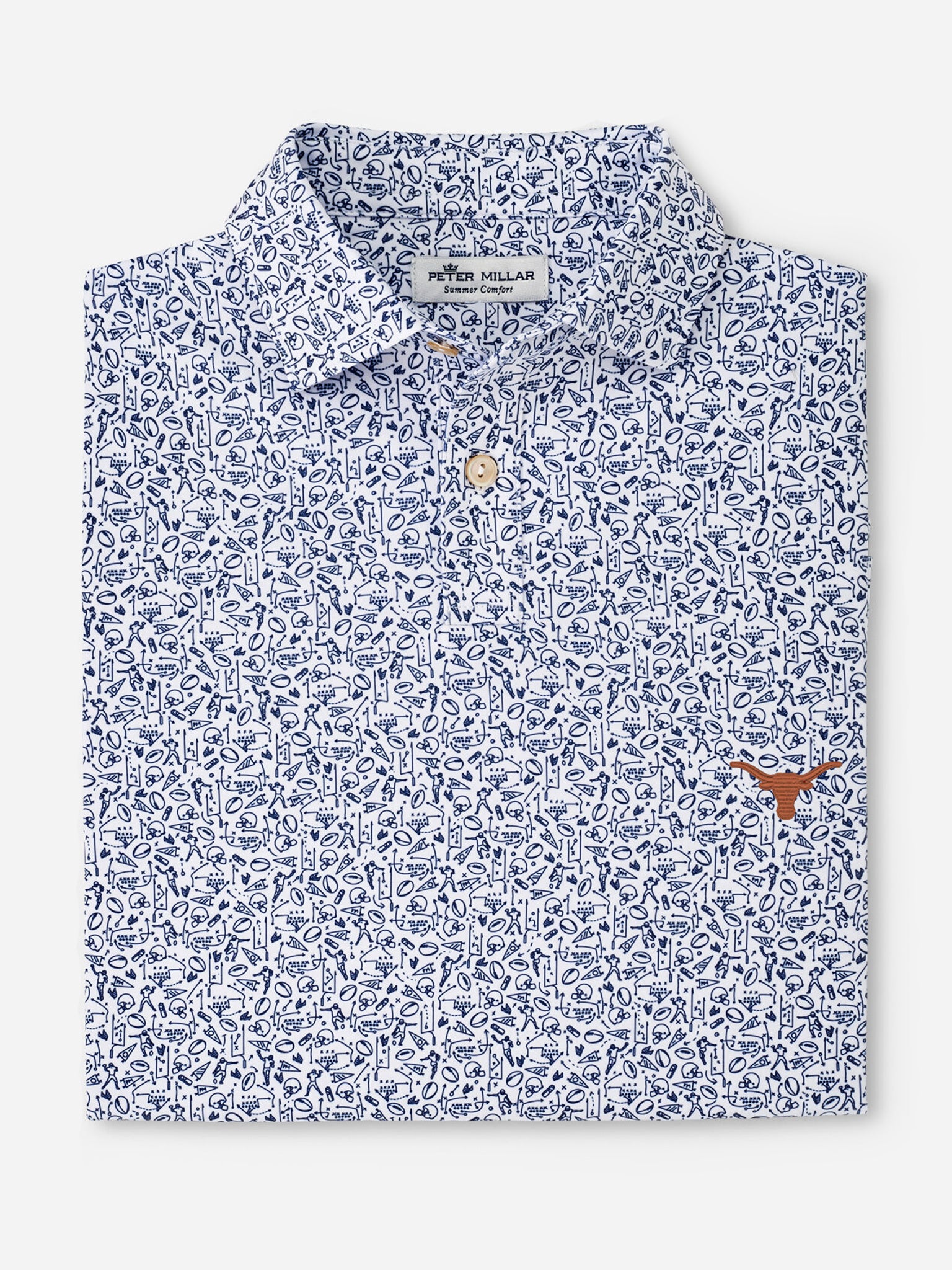 Peter Millar Youth Collegiate Boys' Gameday Performance Jersey Polo - Saint Bernard