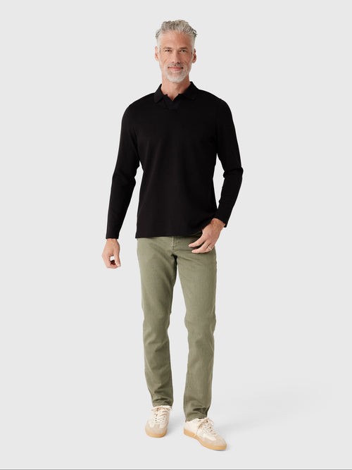 Rye51 Men's The Yates Long Sleeve Polo - Saint Bernard