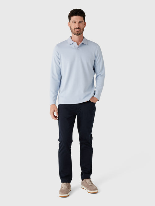 Rye51 Men's The Yates Long Sleeve Polo - Saint Bernard