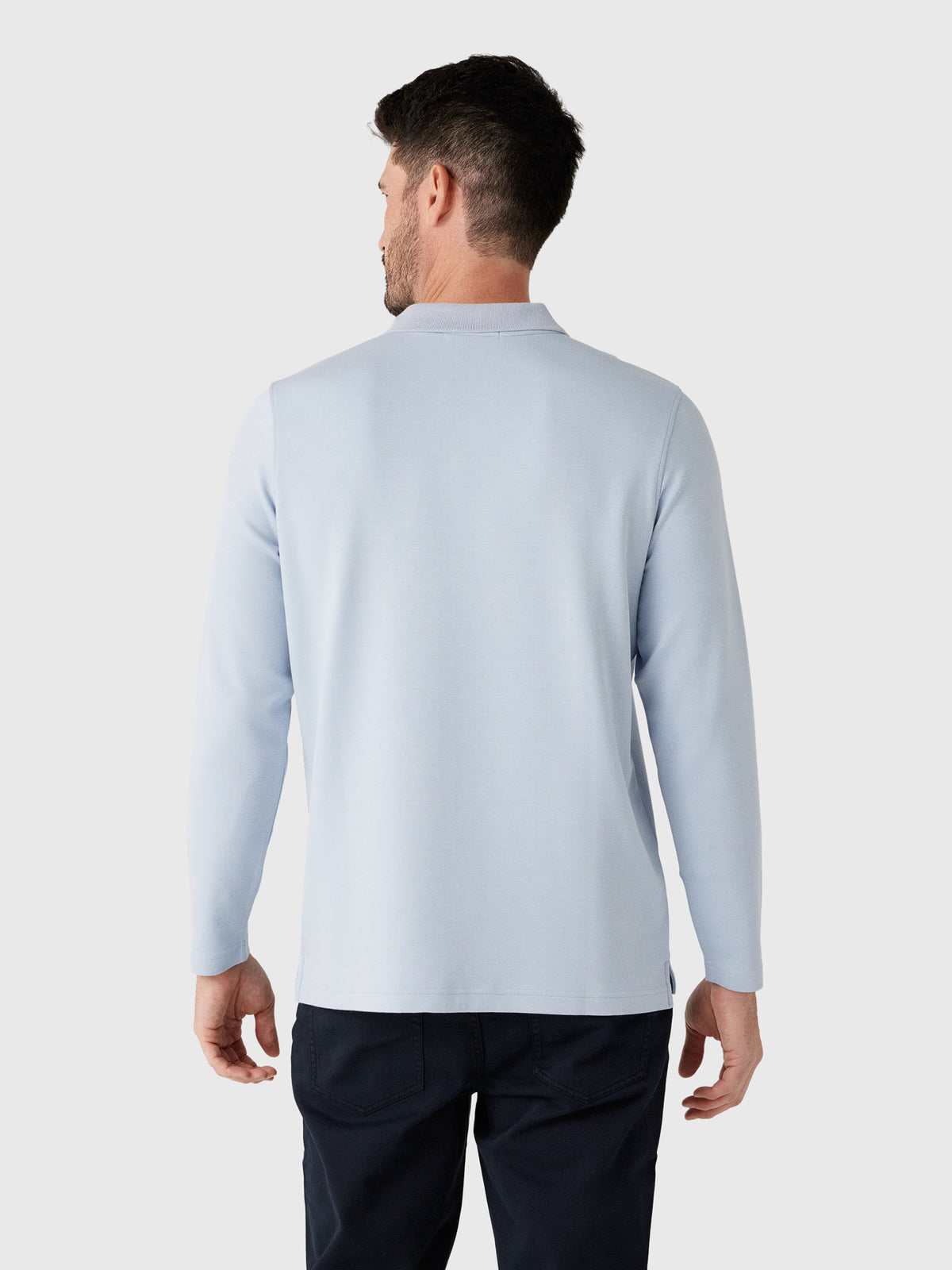 Rye51 Men's The Yates Long Sleeve Polo - Saint Bernard