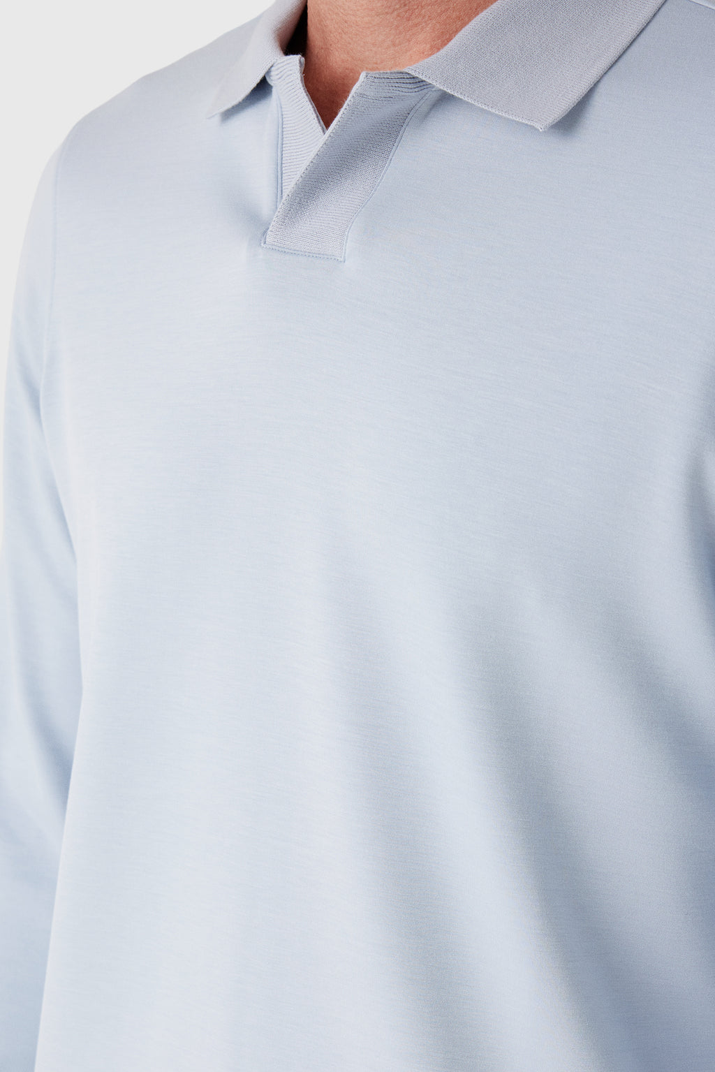 Rye51 Men's The Yates Long Sleeve Polo - Saint Bernard