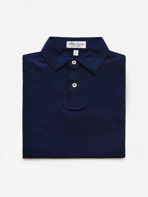 Peter Millar Youth Collection Boys' Solid Performance Jersey Polo