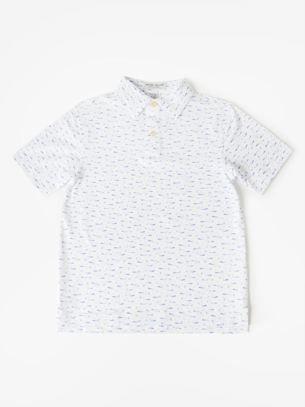 Peter Millar Youth Collection Boys' Cypress Performance Jersey Polo - Saint Bernard