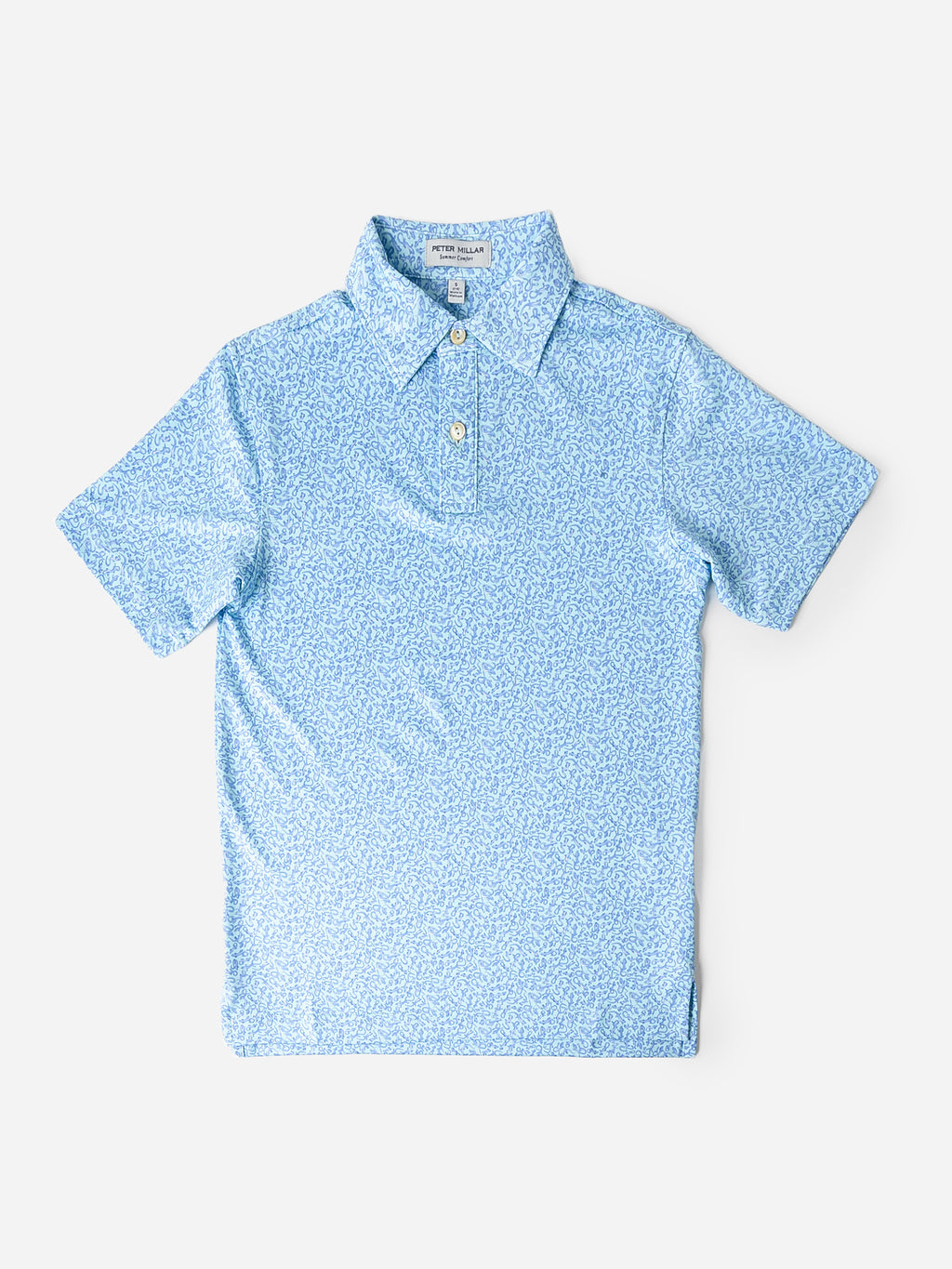 Peter Millar Youth Collection Boys' Lizard King Performance Jersey Polo - Saint Bernard