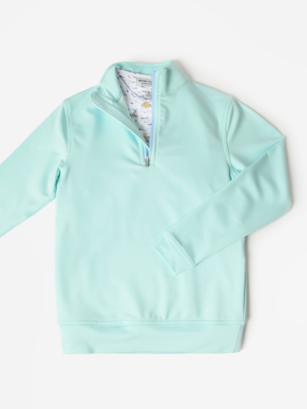 Peter Millar Youth Collection Boys' Perth Mélange Performance Quarter-Zip - Saint Bernard