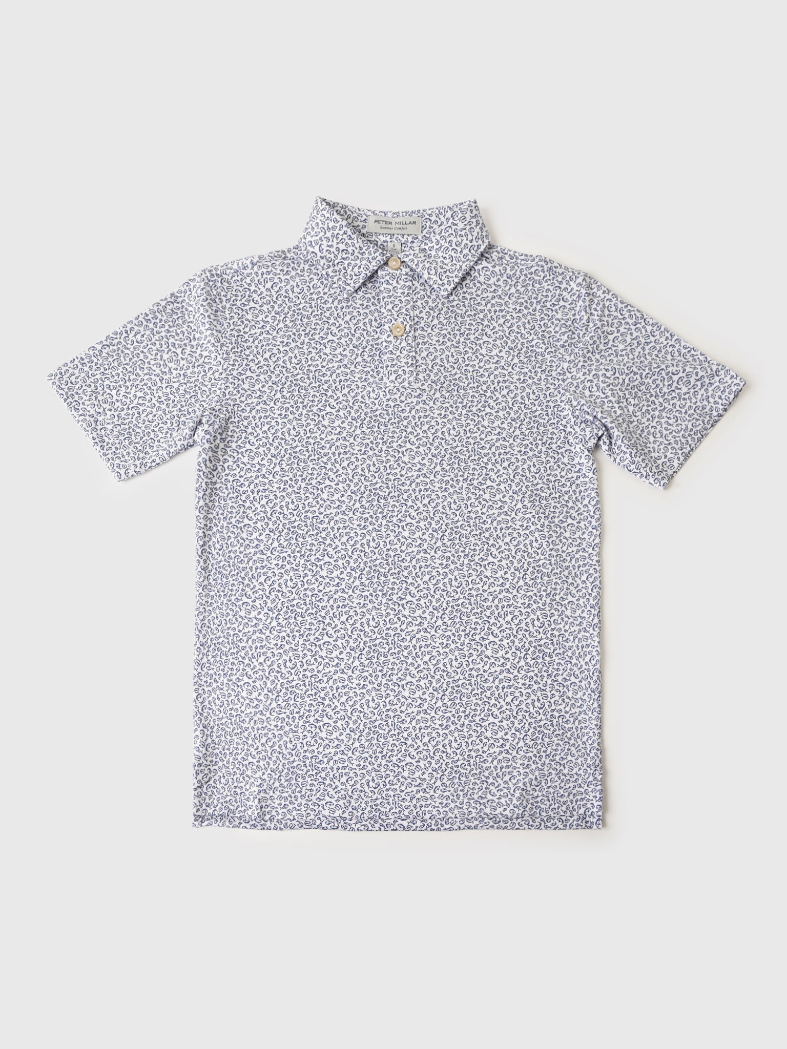 Peter Millar Youth Collection Boys' Mahi Mahi Performance Jersey Polo - Saint Bernard