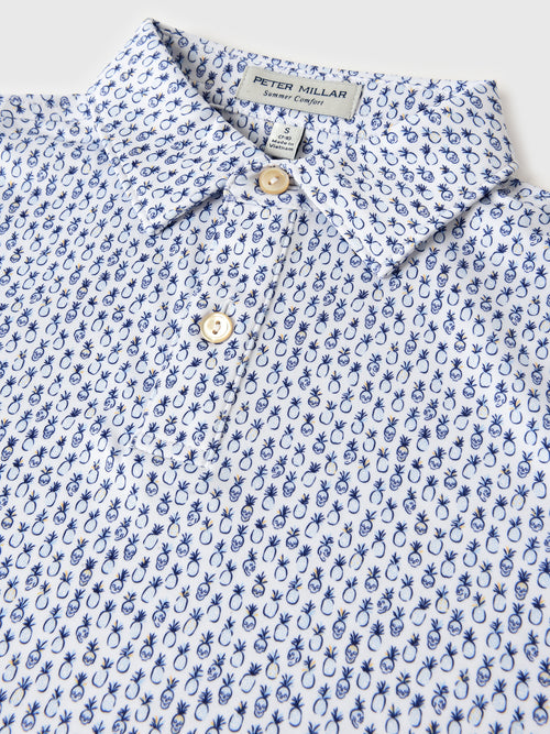 Peter Millar Youth Collection Boys' Pina Skullada Performance Jersey Polo
