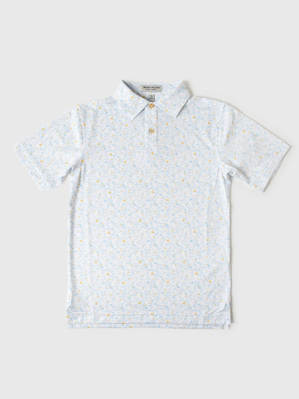 Peter Millar Youth Collection Boys' Sandtrapped Performance Jersey Polo - Saint Bernard