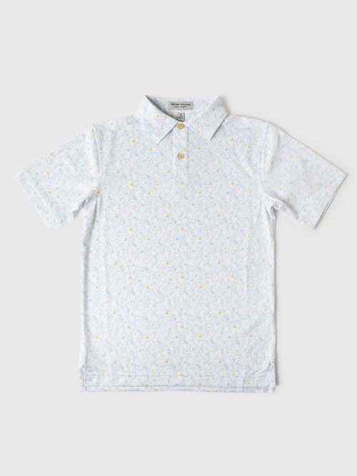 Peter Millar Youth Collection Boys' Sandtrapped Performance Jersey Polo