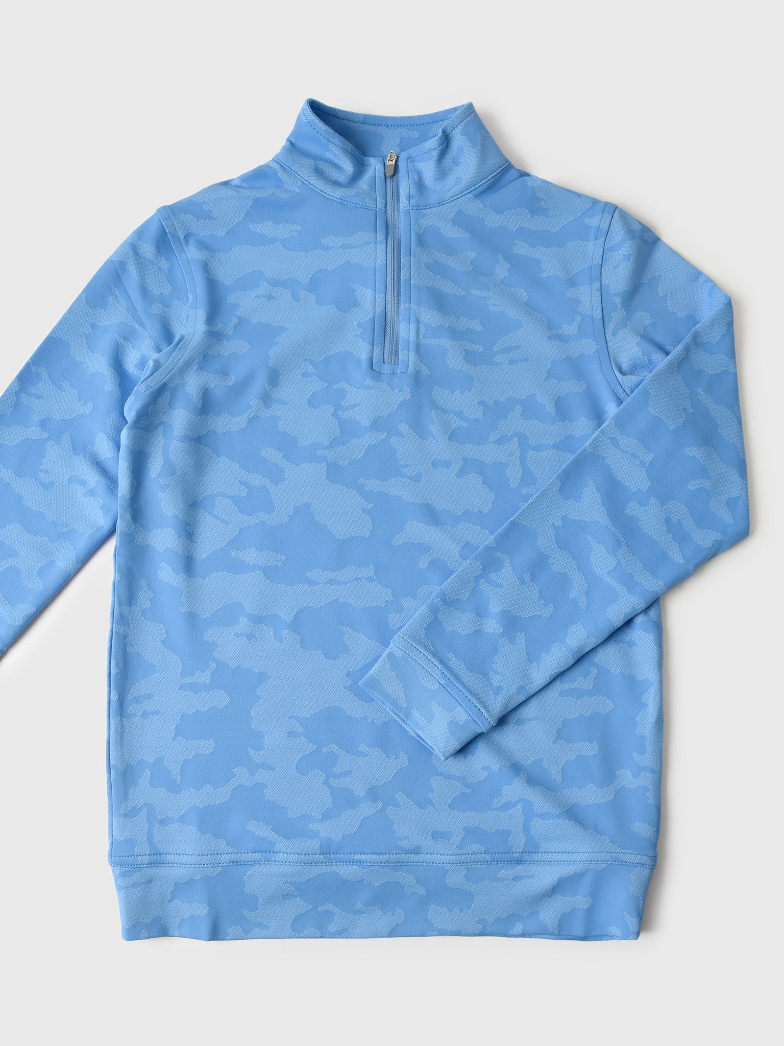 Peter Millar Youth Collection Boys' Perth Camo Performance Quarter-Zip - Saint Bernard