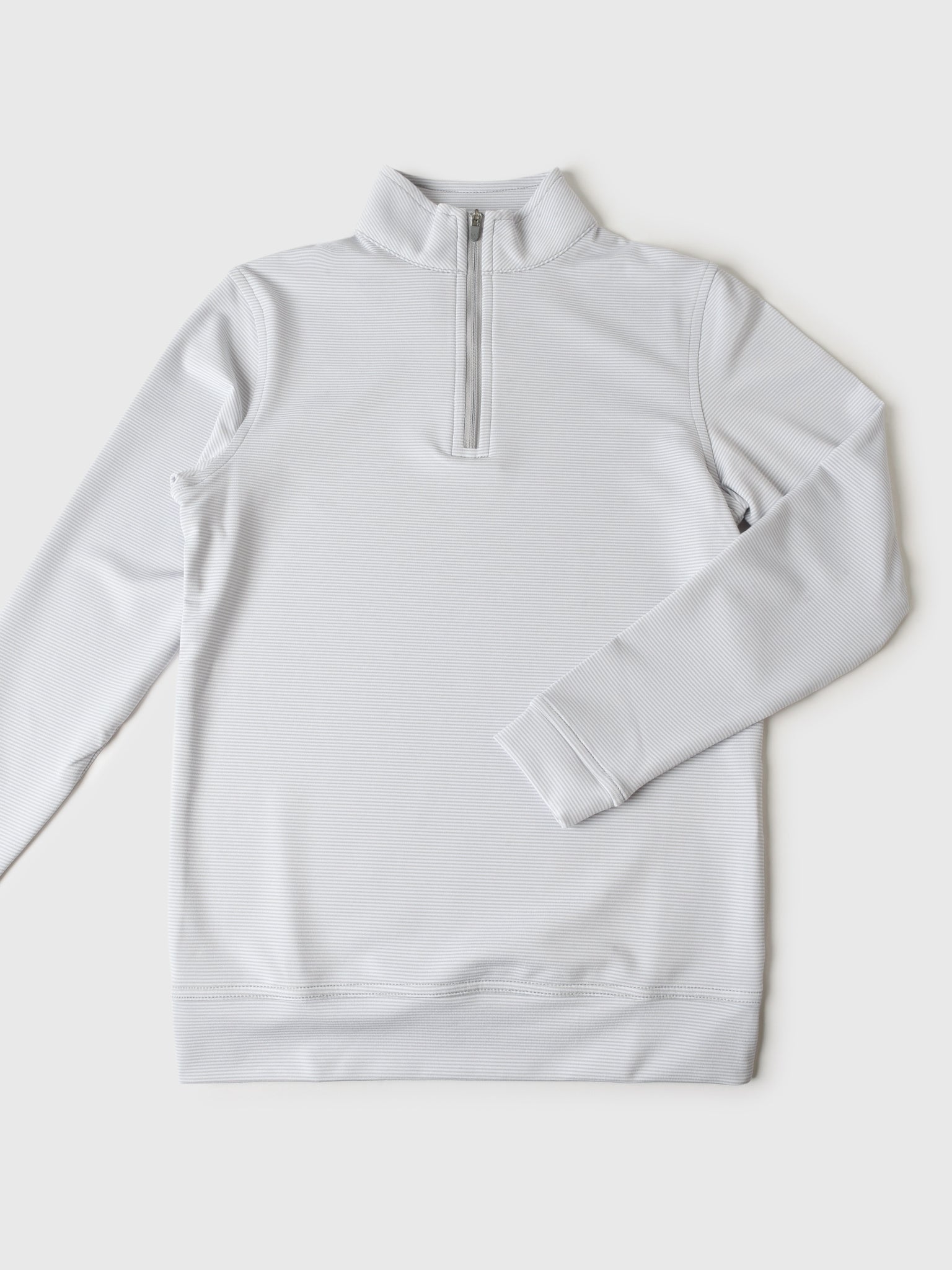 Peter Millar Youth Collection Boys' Perth Sugar Stripe Performance Quarter-Zip - Saint Bernard