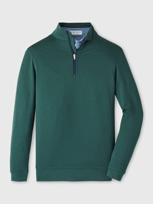 Peter Millar Youth Collection Boys' Perth Mélange Performance Quarter-Zip