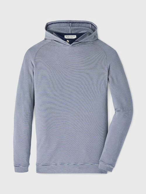 Peter Millar Youth Collection Boys' Pine Sugar Stripe Performance Hoodie