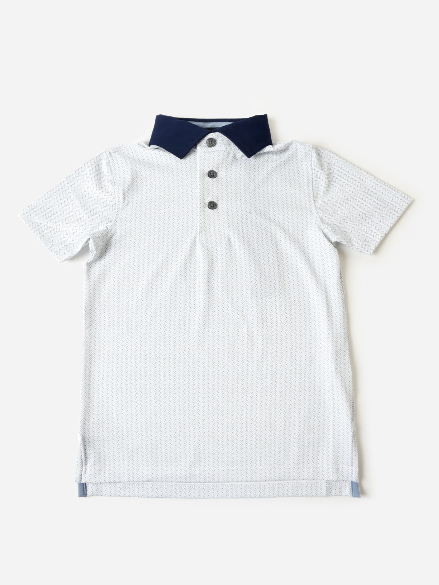 Greyson Boys' Herringbow Polo - Saint Bernard