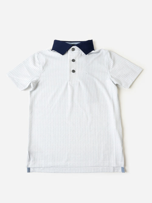 Greyson Boys' Herringbow Polo