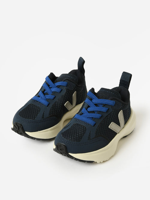 VEJA Kids' Small Canary Elastic Laces Alveomesh Sneaker