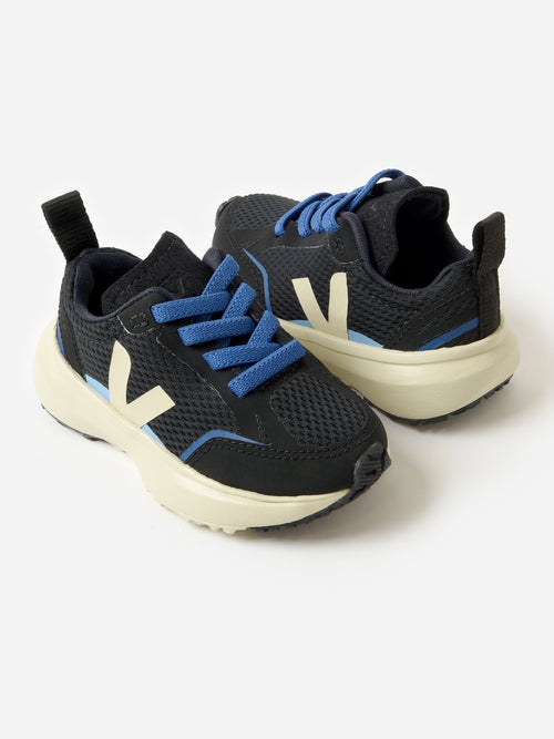 VEJA Kids' Small Canary Elastic Laces Alveomesh Sneaker