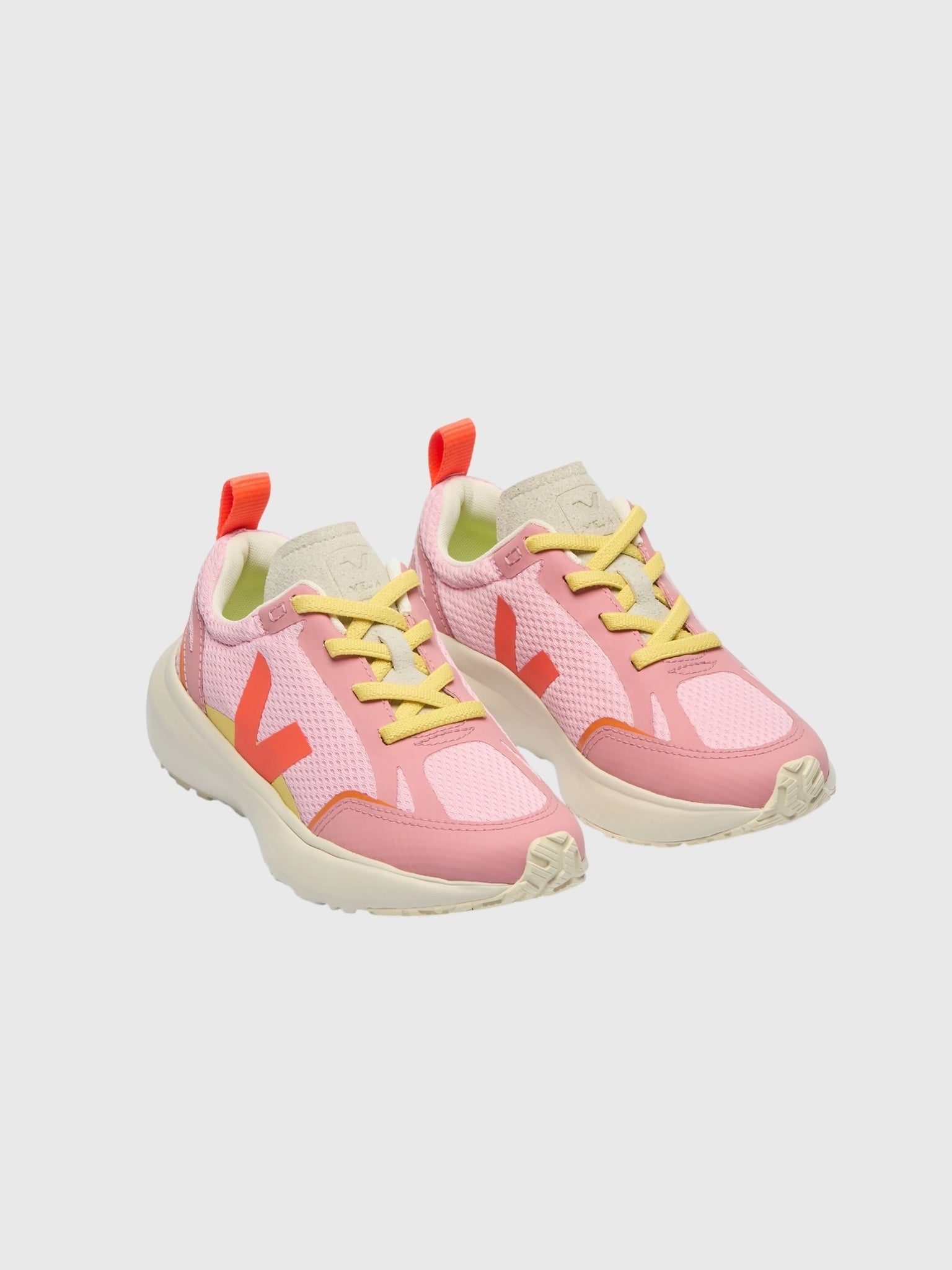 VEJA Kids' Small Canary Elastic Laces Alveomesh Sneaker - Saint Bernard