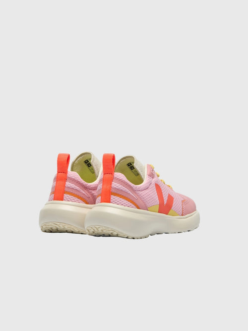 VEJA Kids' Small Canary Elastic Laces Alveomesh Sneaker