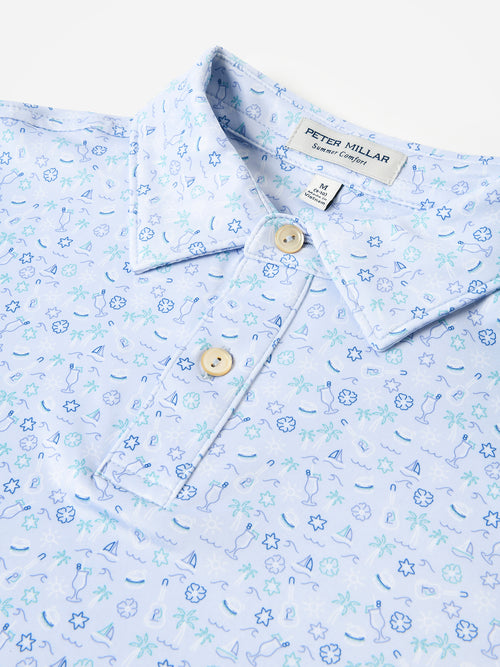 Peter Millar Youth Collection Boys' Utopia Burger Performance Jersey Polo