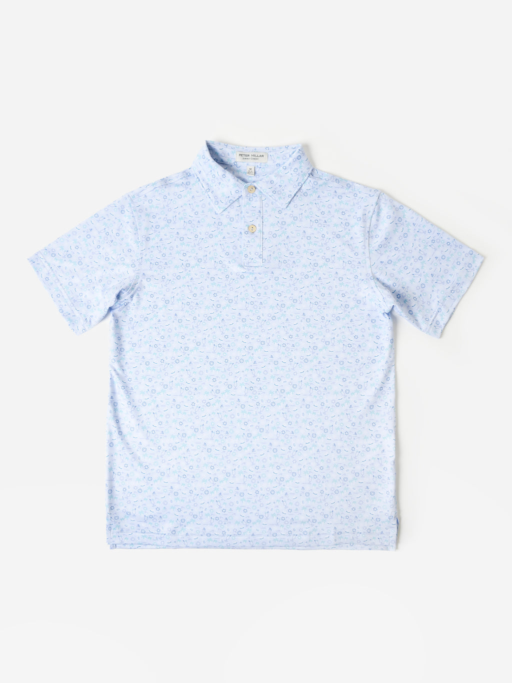 Peter Millar Youth Collection Boys' Utopia Burger Performance Jersey Polo - Saint Bernard