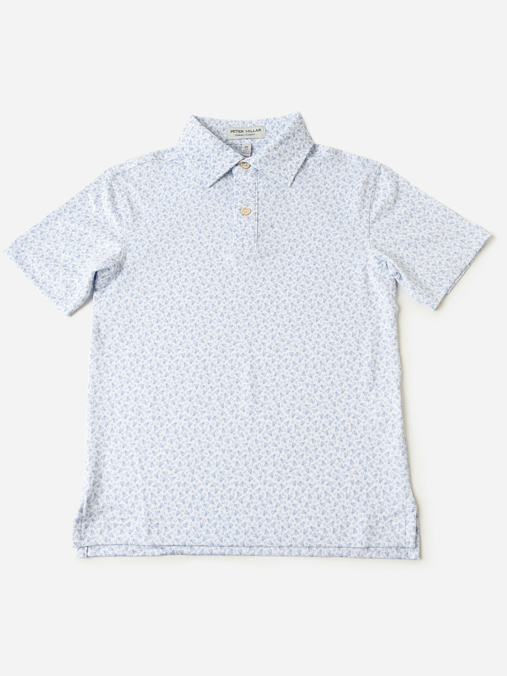 Peter Millar Youth Collection Boys' Birdie Time Performance Jersey Polo - Saint Bernard