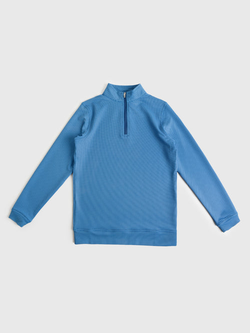 Peter Millar Youth Collection Boys' Perth Birdseye Performance Quarter-Zip