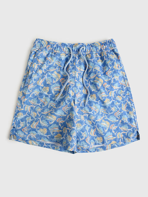 Peter Millar Youth Collection Boys' Tackle The Day Swim Trunk