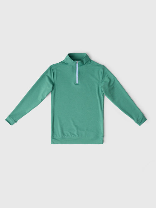 Peter Millar Youth Collection Boys' Perth Mélange Performance Quarter-Zip