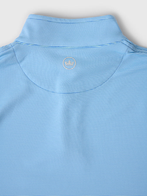 Peter Millar Youth Collection Boys' Perth Sugar Stripe Performance Quarter-Zip