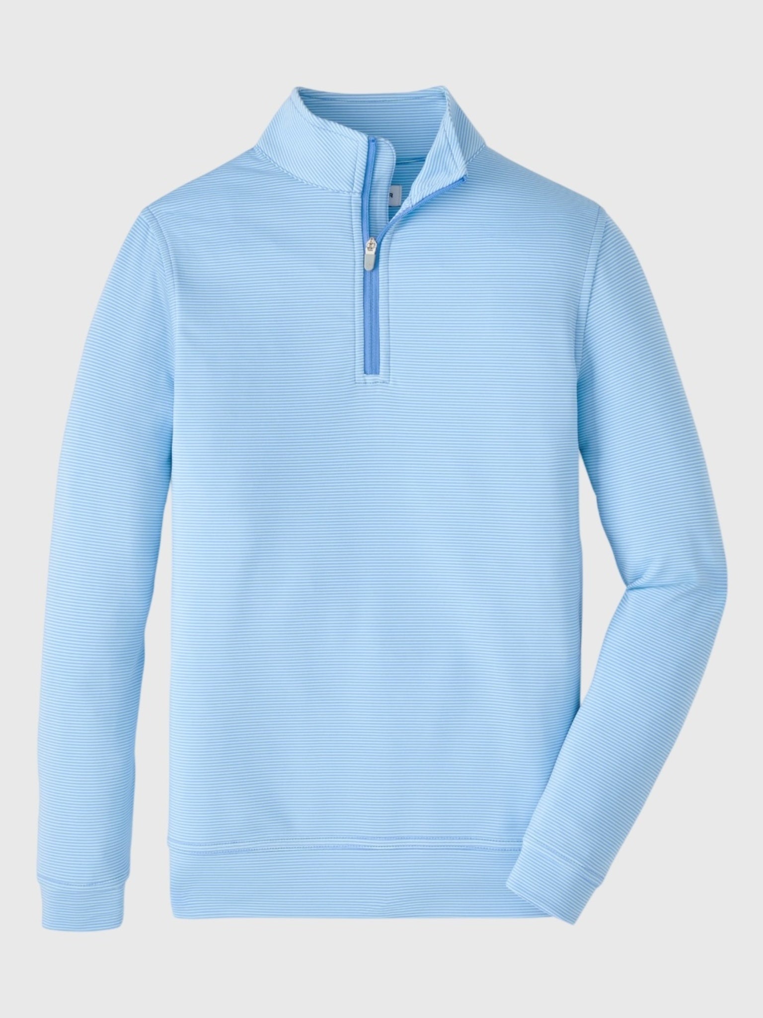 Peter Millar Youth Collection Boys' Perth Sugar Stripe Performance Quarter-Zip - Saint Bernard