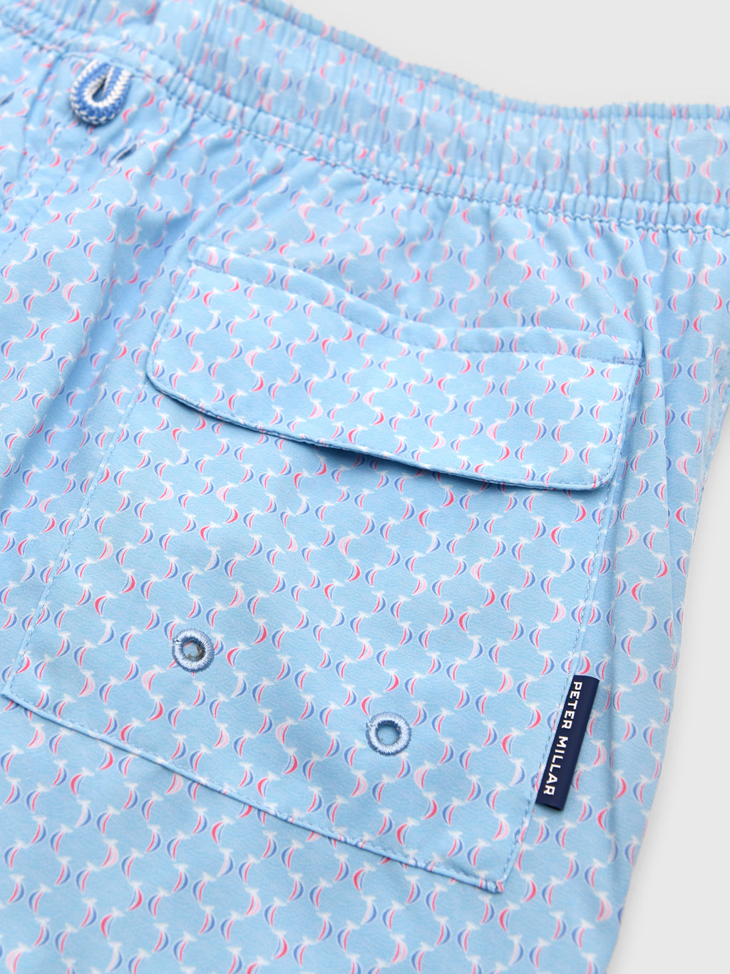 Peter Millar Youth Collection Boys' Wind In Your Sails Swim Trunk - Saint Bernard