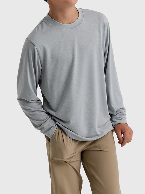 Free Fly Boys' Bamboo Shade Long Sleeve Tee