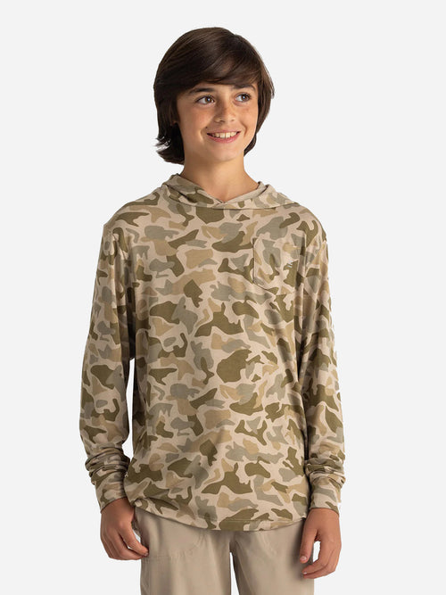 Free Fly Boys' Bamboo Shade Hoodie - Saint Bernard