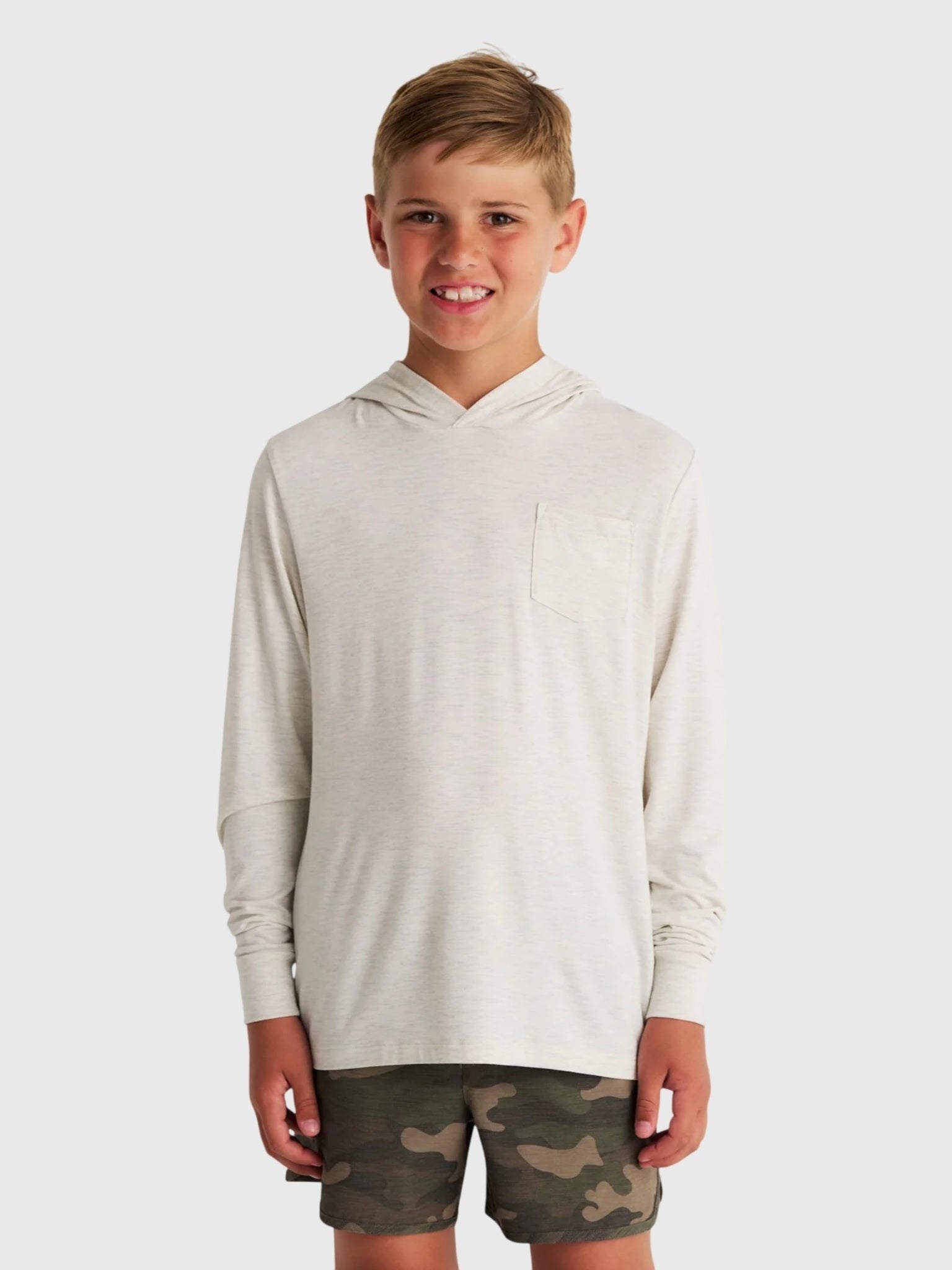 Free Fly Boys' Bamboo Shade Hoodie - Saint Bernard